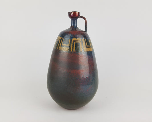 Vintage ELISABETH PLUQUET ULRICH Studio Art Pottery Design Jug Vase 1960-70s Bremen, West Germany