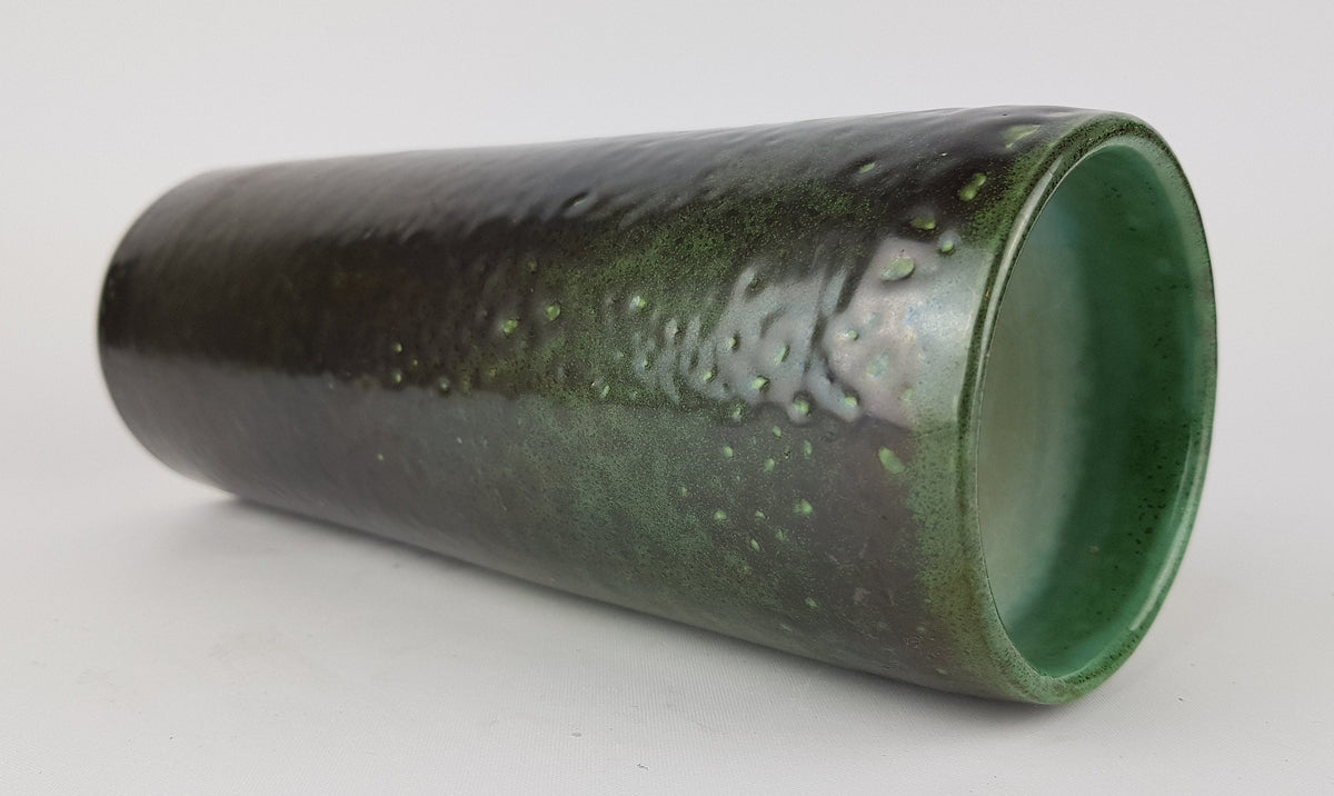 Vintage Green ALLGAUER KERAMIK Fat Lava Vase by Hans Rebstock #