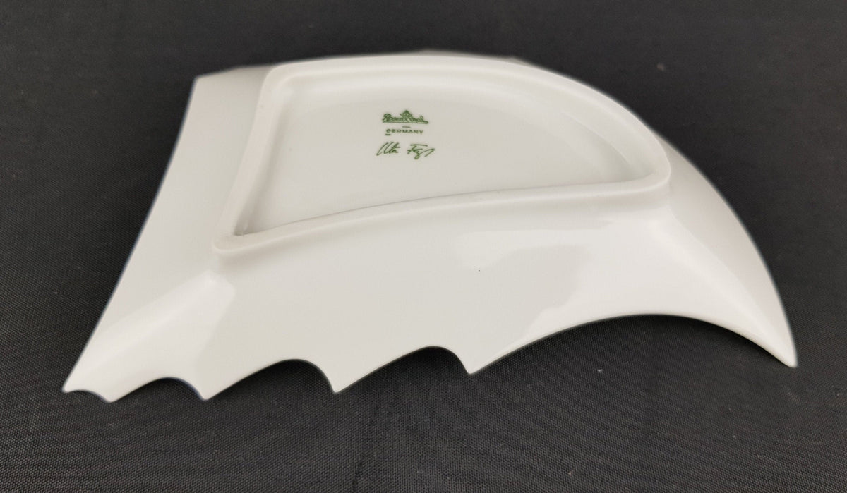 Vintage ROSENTHAL STUDIO Porcelain Plate by Uta Feyl 60s 70s