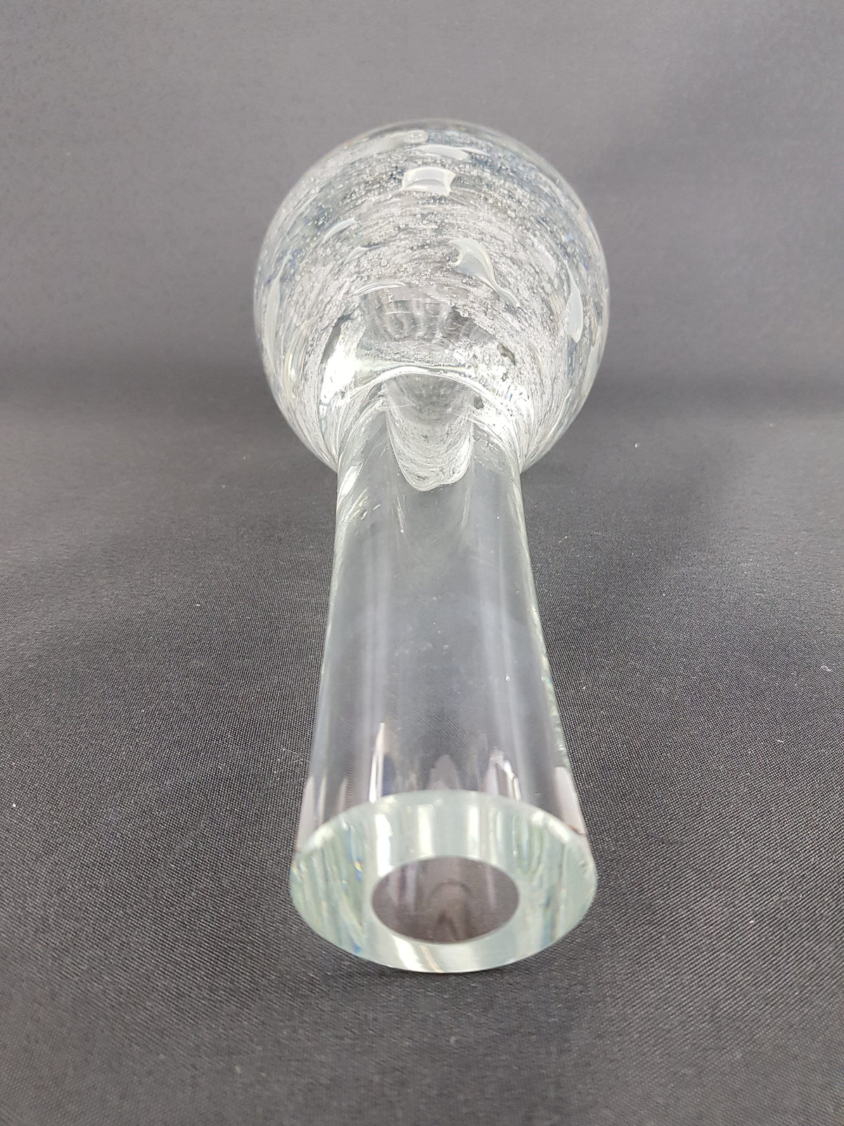 Vintage 1960s PEILL UND PUTZLER Glass Vase Schleiergraphit, West Germany by Horst Tüselmann