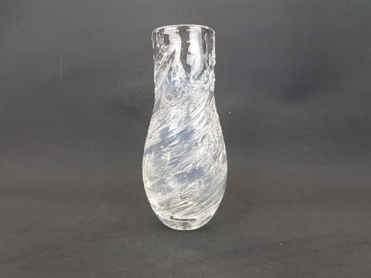 Vintage MALERAS GLASBRUK Swedisch Art Vase, signed by Folke Walving 1960s