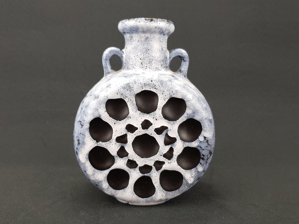 Vintage VEB STREHLA vase, East German Pottery 60-70s