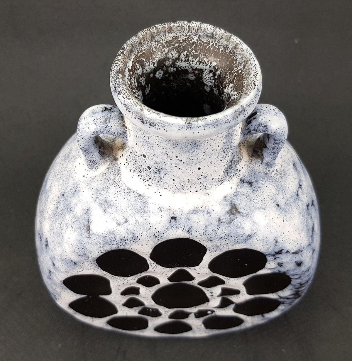 Vintage VEB STREHLA vase, East German Pottery 60-70s
