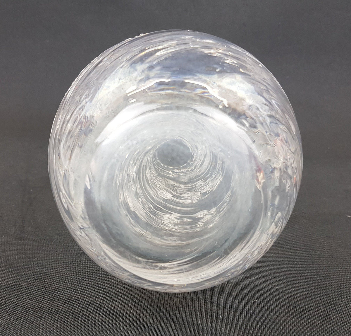 Vintage MALERAS GLASBRUK Swedisch Art Vase, signed by Folke Walving 1960s