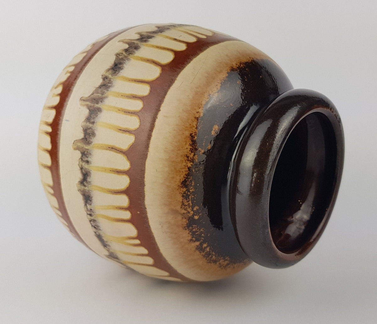 Vintage SCHEURICH KERAMIK Fat Lava CERAMOS vase, 284-19, West Geman Pottery 1970s