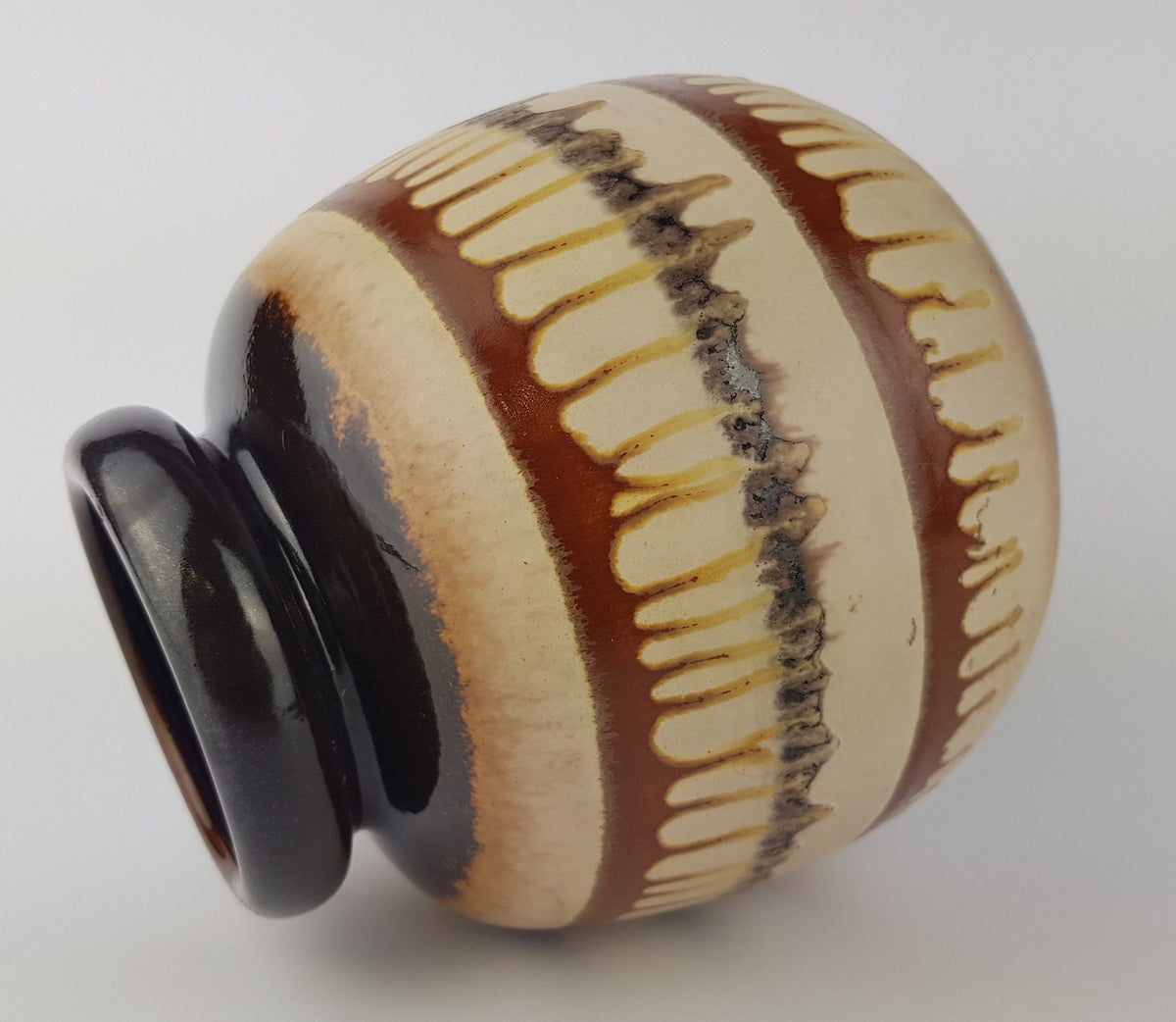 Vintage SCHEURICH KERAMIK Fat Lava CERAMOS vase, 284-19, West Geman Pottery 1970s