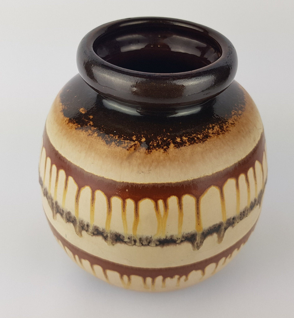 Vintage SCHEURICH KERAMIK Fat Lava CERAMOS vase, 284-19, West Geman Pottery 1970s