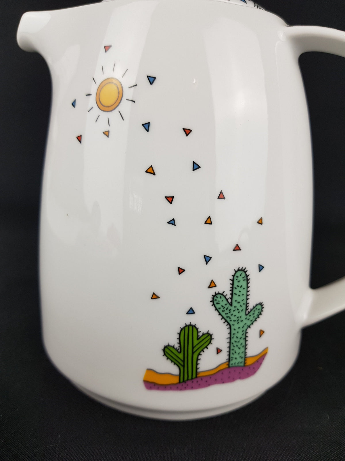 Vintage WINTERLING BAVARIA Porcelain Coffee Set with TEQUILA decor Germany 1980s