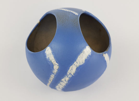 Vintage SCHLOSSBERG KERAMIK Fat Lava Planter with AZUR Decor 1970s West German Pottery