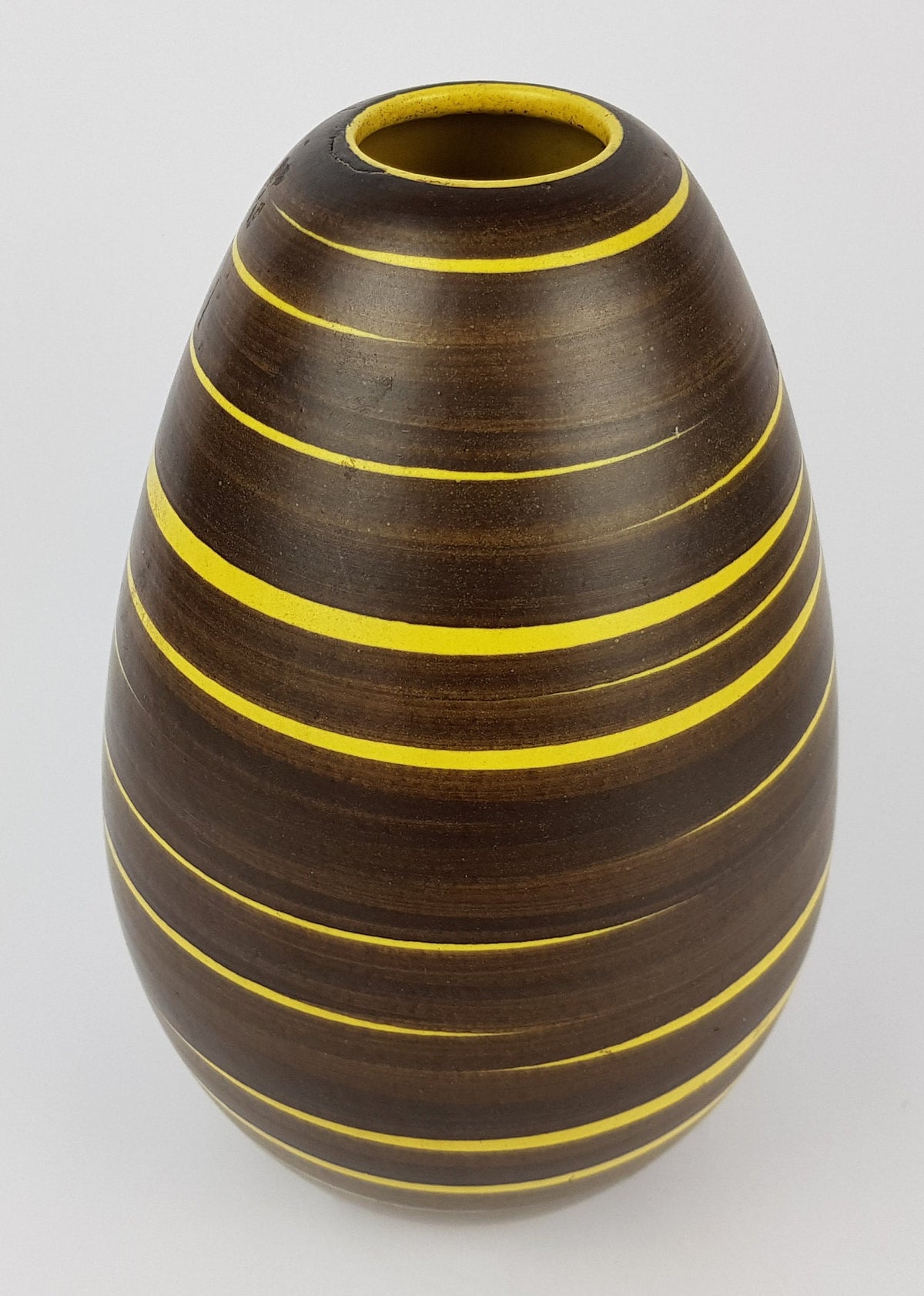 Vintage ILKRA EDEL KERAMIK Vase with KAIR0 decor 222/25 West German Pottery 1956s