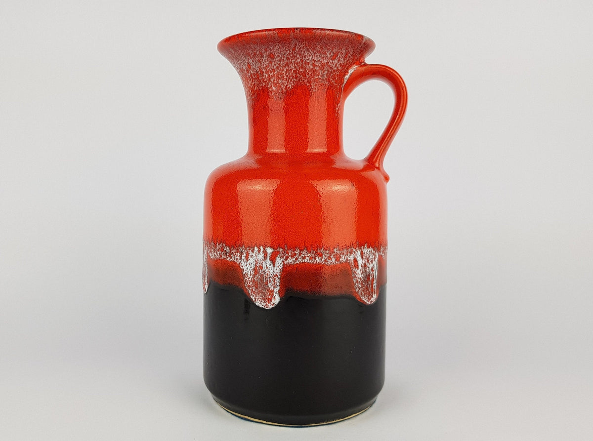 Vintage JASBA KERAMIK Fat Lava vase Trumpet West German Pottery