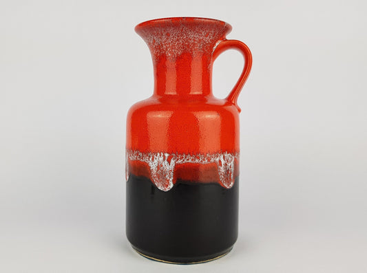 Vintage JASBA KERAMIK Fat Lava vase Trumpet West German Pottery