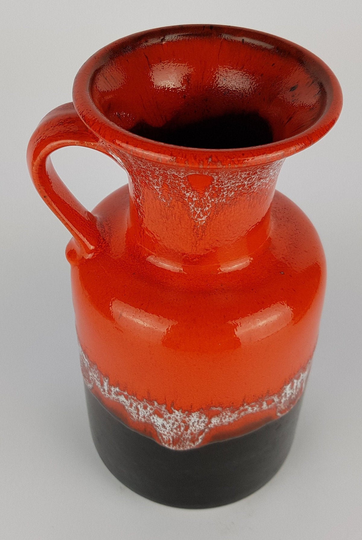 Vintage JASBA KERAMIK Fat Lava vase Trumpet West German Pottery