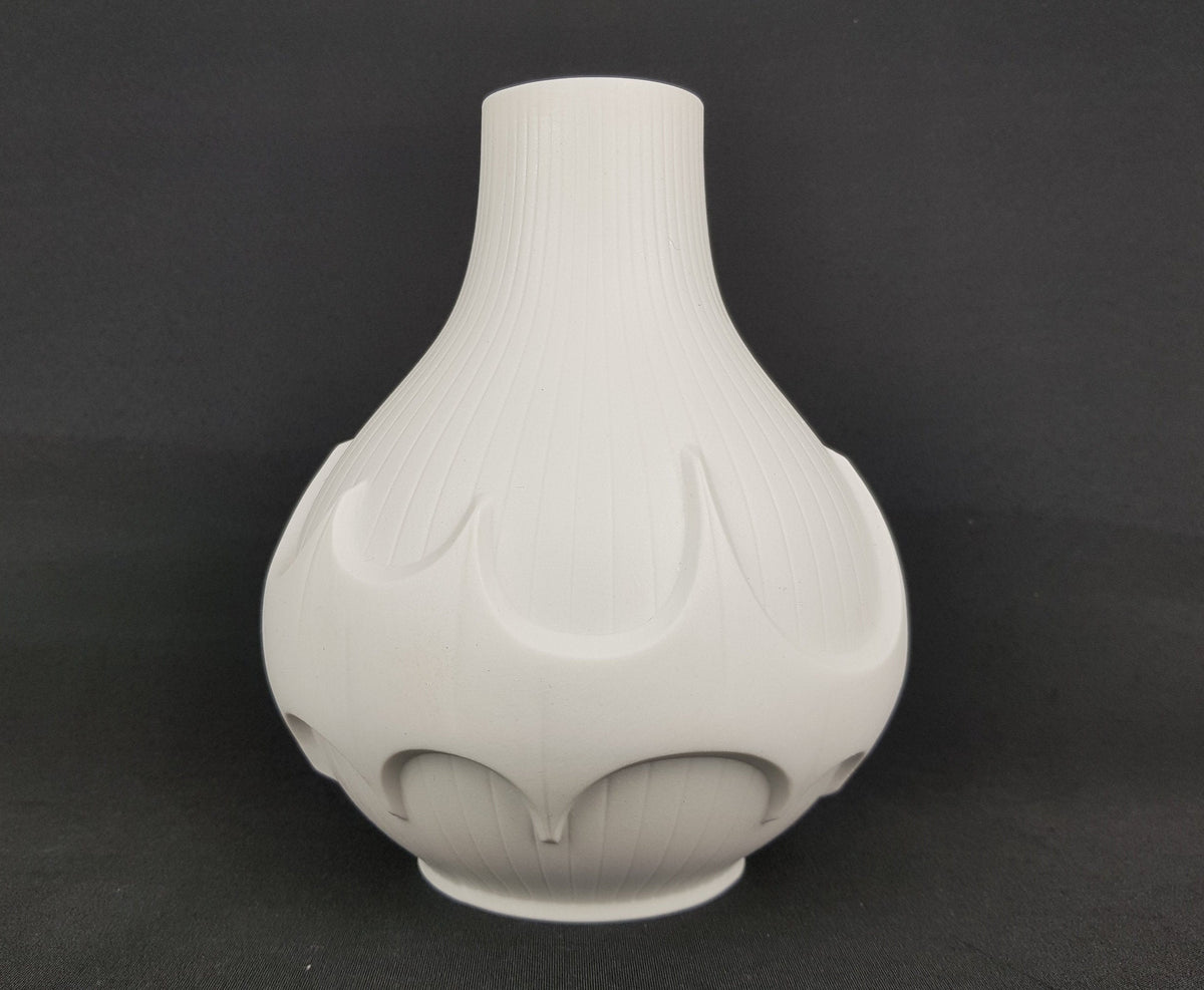 Vintage SCHERZER PORZELLAN Op Art Batman Vase West German Pottery Bavaria 514/2