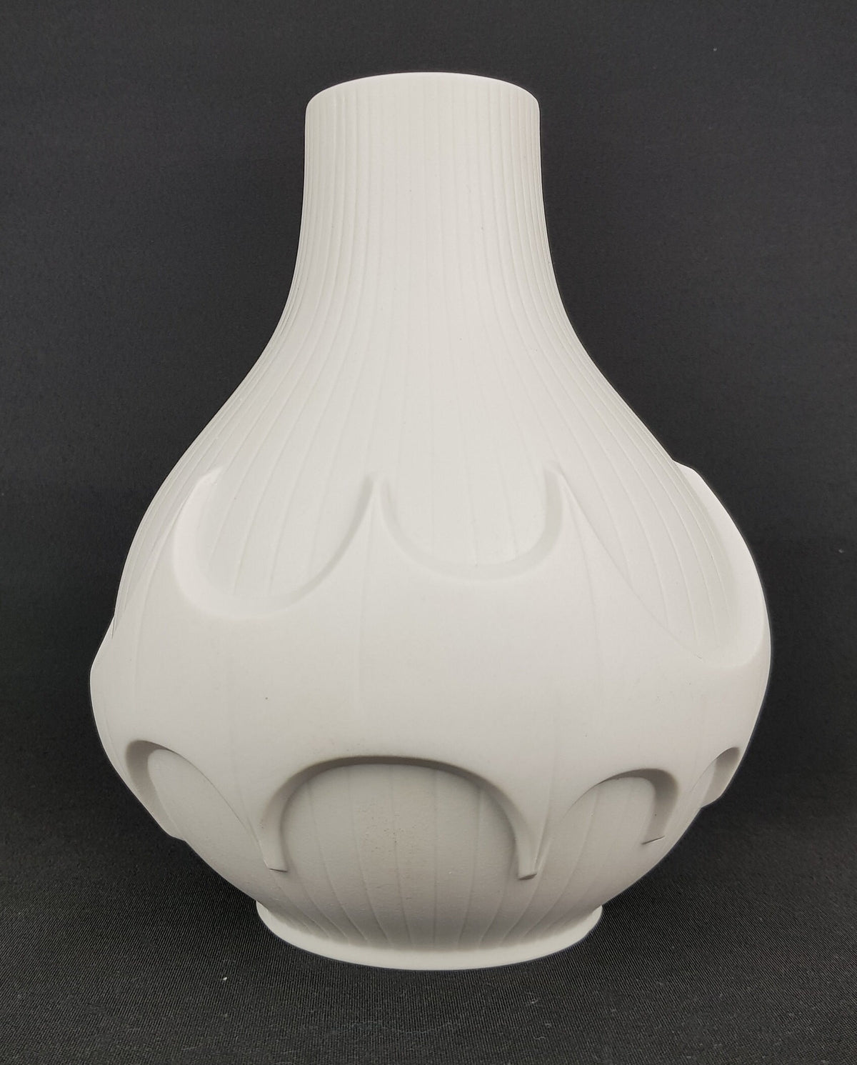 Vintage SCHERZER PORZELLAN Op Art Batman Vase West German Pottery Bavaria 514/2