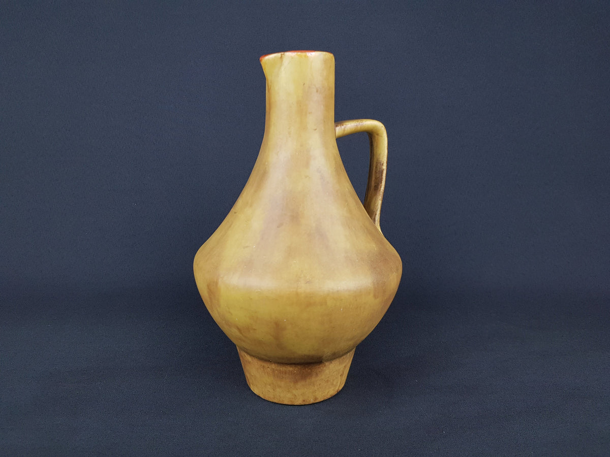 Vintage CERAMANO Fat Lava Vase 212 with GOBI decor West German Pottery 1960s