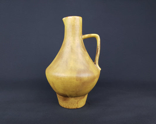 Vintage CERAMANO Fat Lava Vase 212 with GOBI decor West German Pottery 1960s