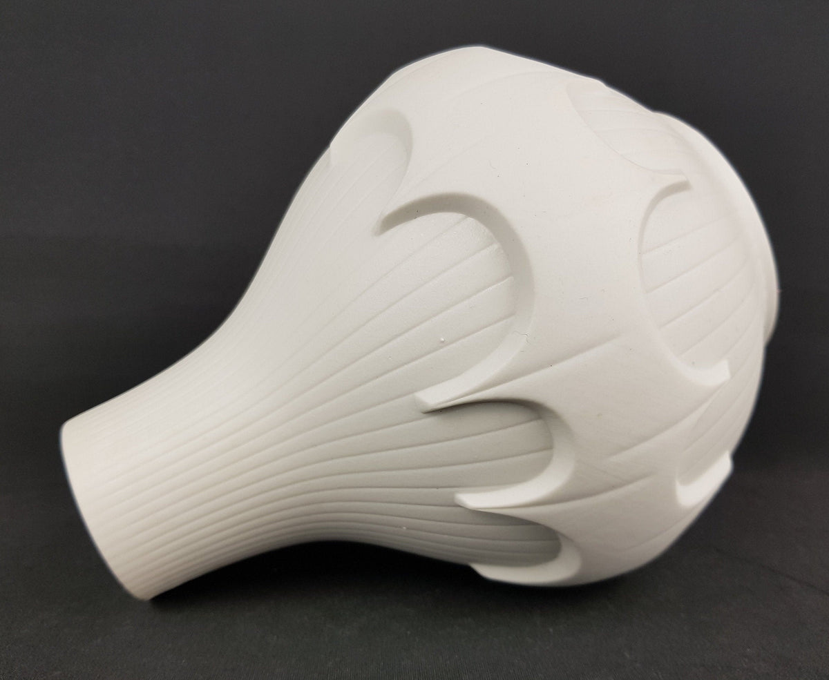 Vintage SCHERZER PORZELLAN Op Art Batman Vase West German Pottery Bavaria 514/2