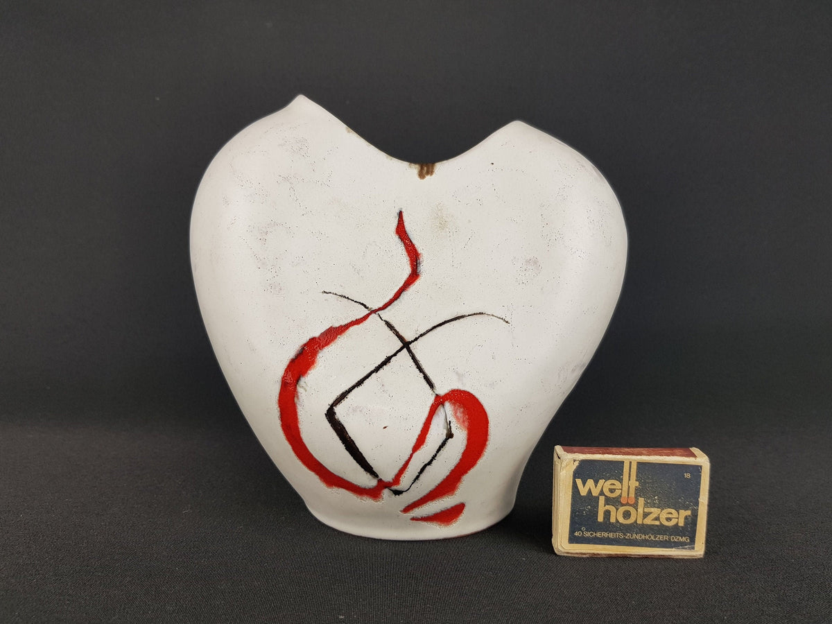 Vintage 1956s CARSTENS KERAMIK Vase with Arkona decor West German Pottery