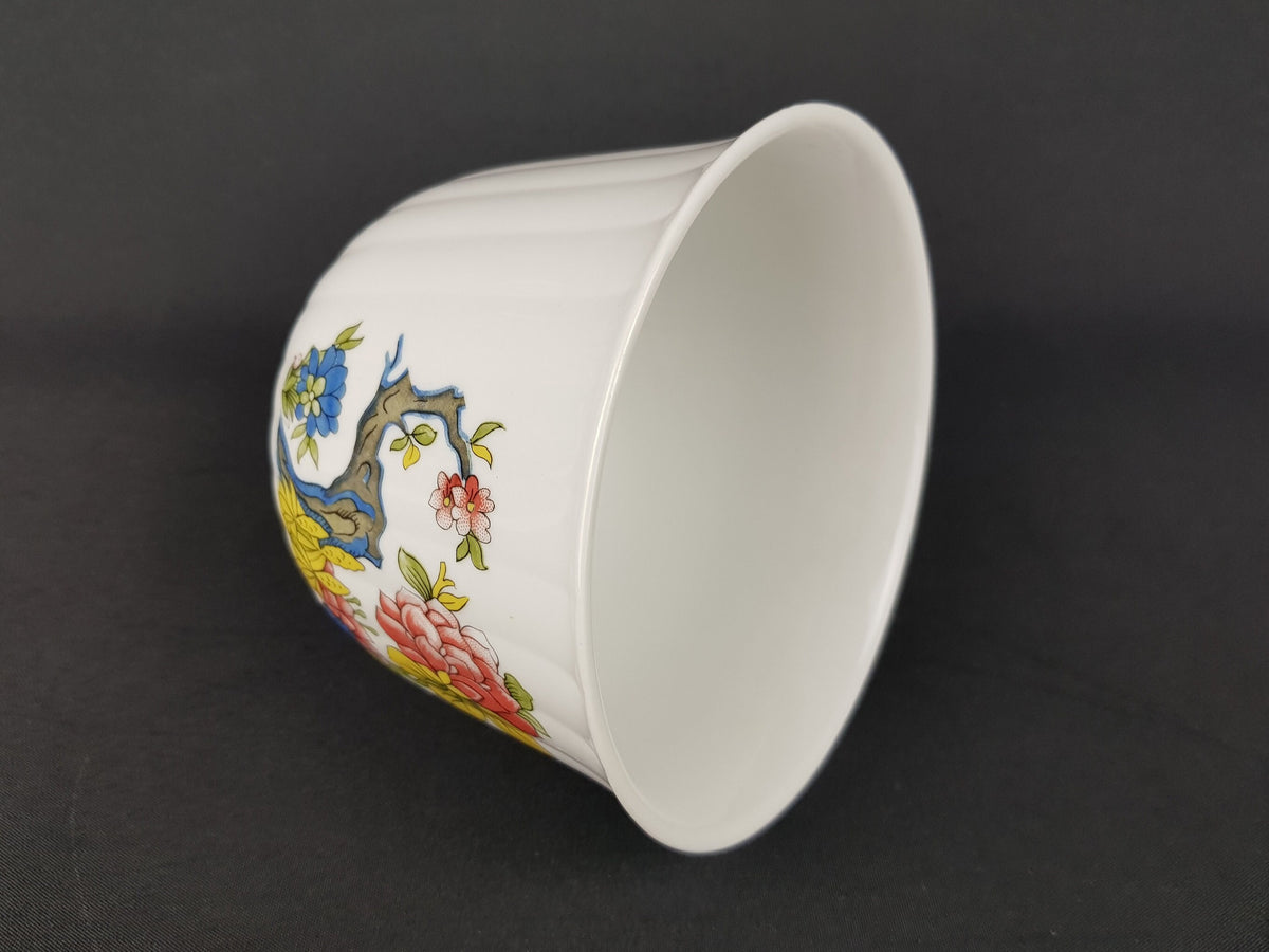 Vintage Porcelain SCHUMANN ARZBERG Bavaria Planter 1131 14 With Flower Decor 1960s 1970s