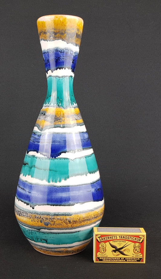 Very Rare Vintage 1970s IPARMUVESZ BUDAPEST Hungarian Studio Pottery Art Vase