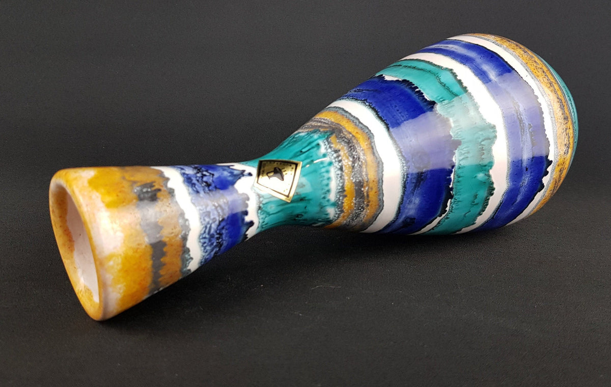 Very Rare Vintage 1970s IPARMUVESZ BUDAPEST Hungarian Studio Pottery Art Vase