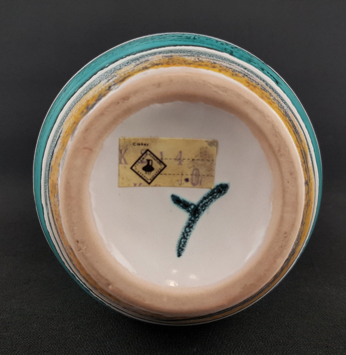 Very Rare Vintage 1970s IPARMUVESZ BUDAPEST Hungarian Studio Pottery Art Vase