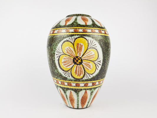 Vintage RUSCHA KERAMIK Vase 849 1 with "Kairo " decor West German Pottery 1950s