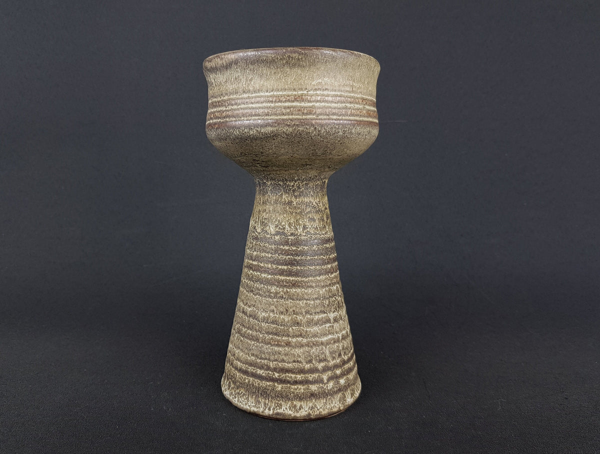 Vintage LORÉ Keramiek BEESEL Brown Vase with form number B132 Studio Art Vase by Matt Camps Dutch Pottery 1960s