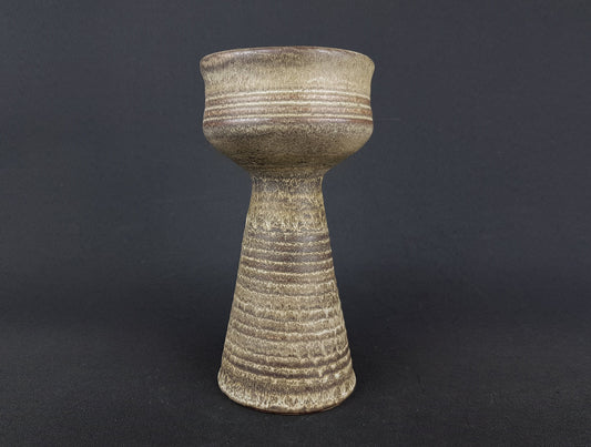 Vintage LORÉ Keramiek BEESEL Brown Vase with form number B132 Studio Art Vase by Matt Camps Dutch Pottery 1960s