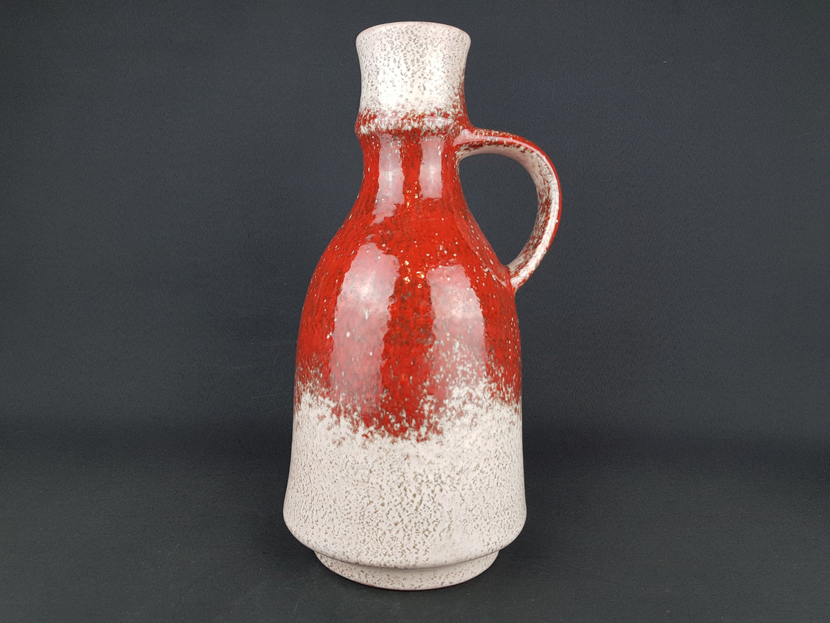 Vintage KARLSRUHER MAJOLIKA Oxblood Vase 9029 by Friedegart Glatzle 1960s