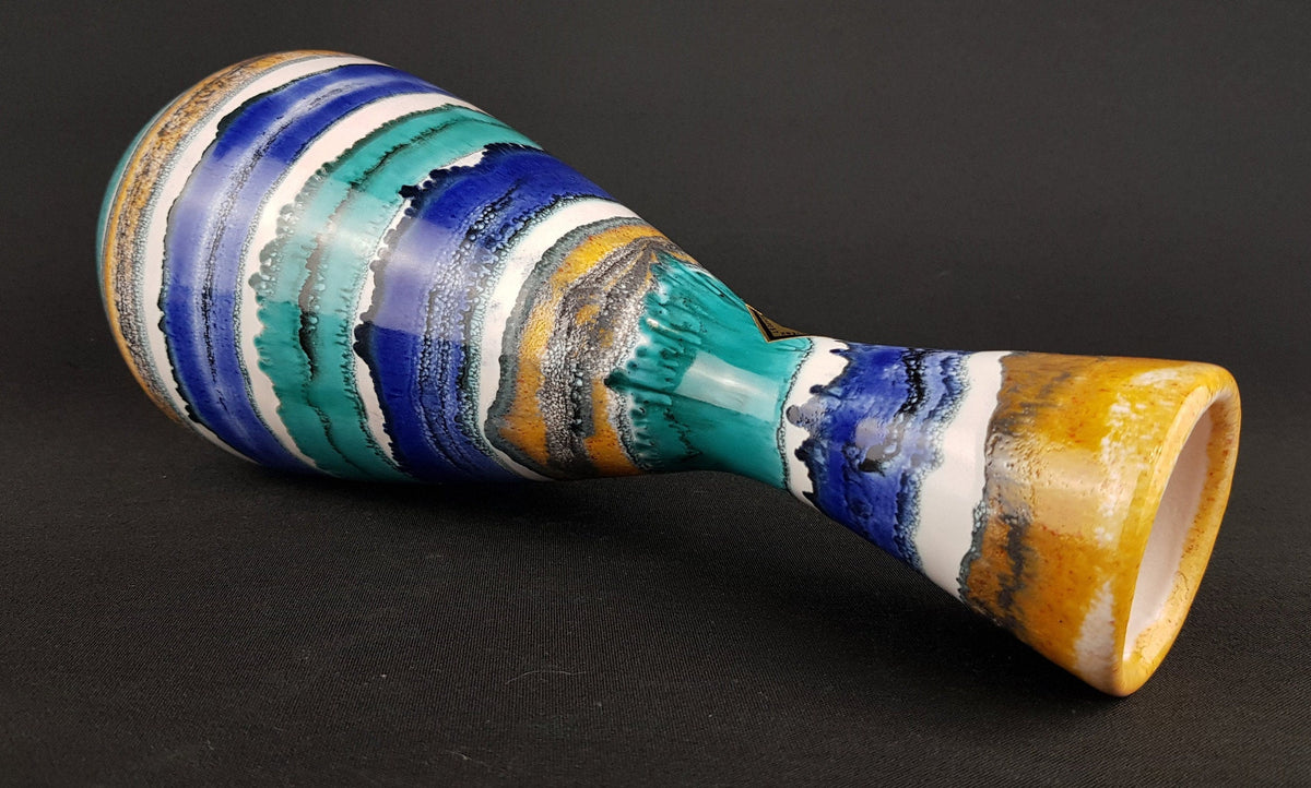 Very Rare Vintage 1970s IPARMUVESZ BUDAPEST Hungarian Studio Pottery Art Vase