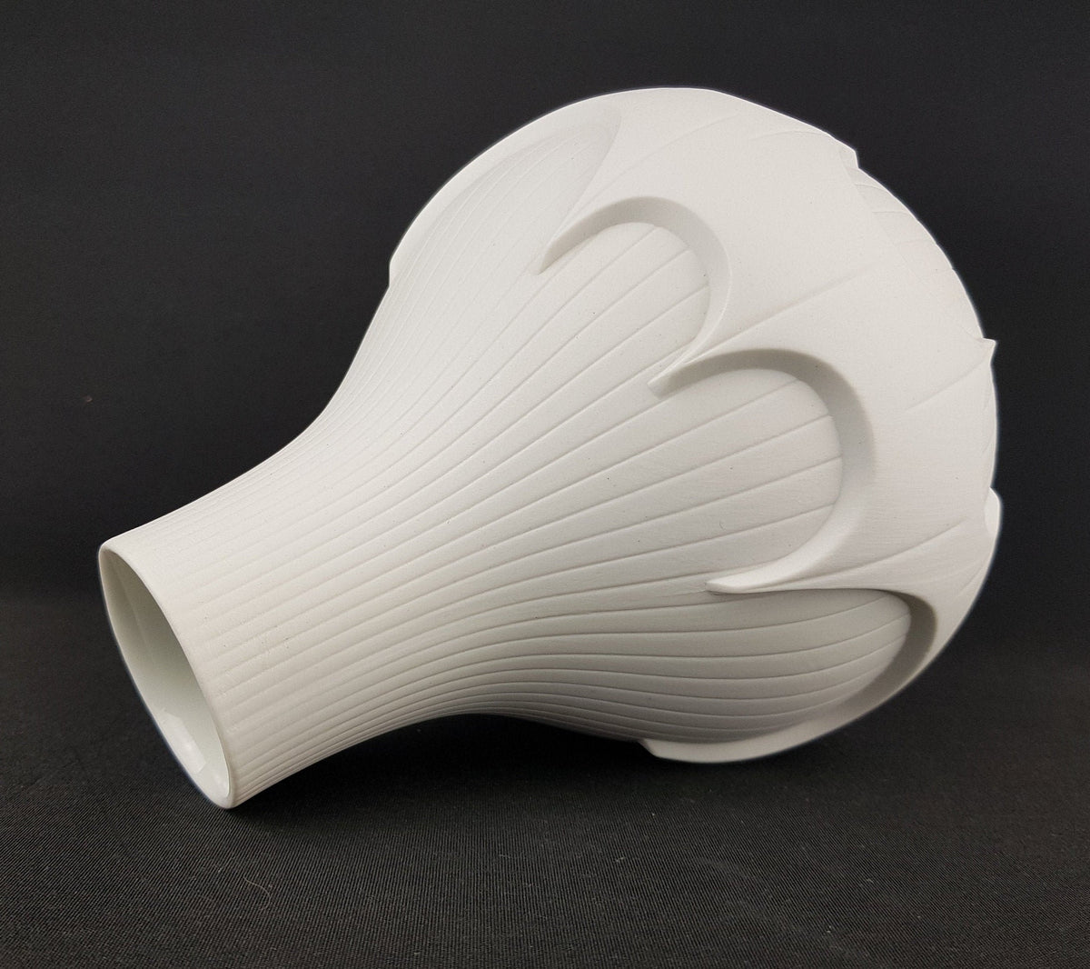 Vintage SCHERZER PORZELLAN Op Art Batman Vase West German Pottery Bavaria 514/2