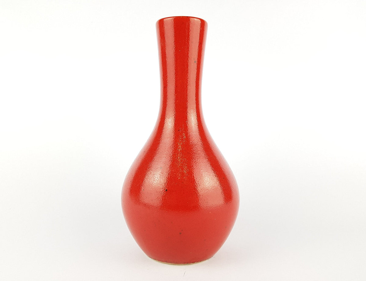 Vintage DÜMLER & BREIDEN Keramik Red Vase 115-21 West German Pottery 1960s 1970s