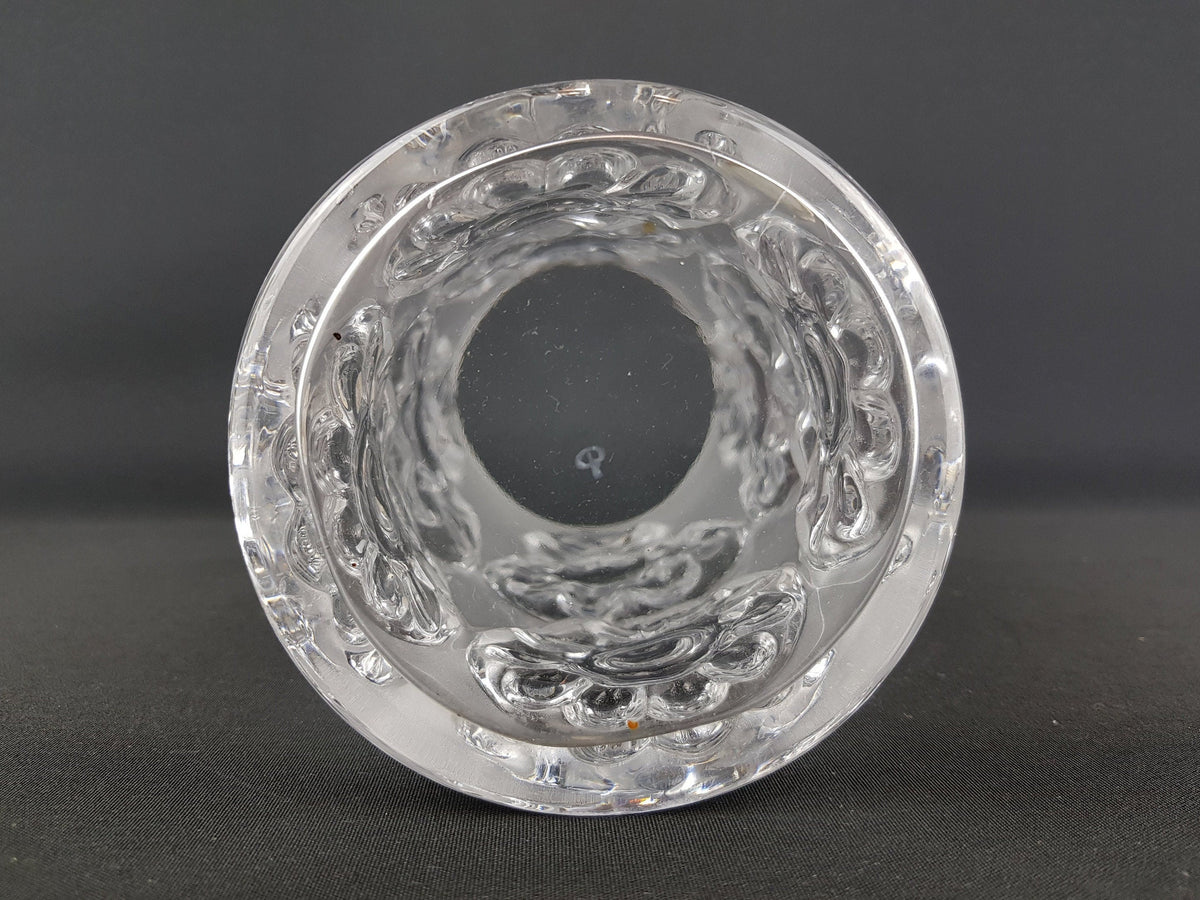 Vintage Cylinder PEILL UND PUTZLER Frosted Glass Vase West Germany 1960s 1970s