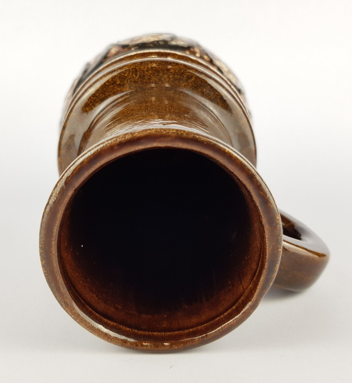 Vintage SCHEURICH KERAMIK Brown Fat Lava Handled Vienna Vase 428-26 West German Pottery 1970s