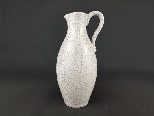 Vintage Grey Crackle Decor KARLSRUHER MAJOLIKA Vase by Fridegart Glatzle 1950 - 1960s 4385