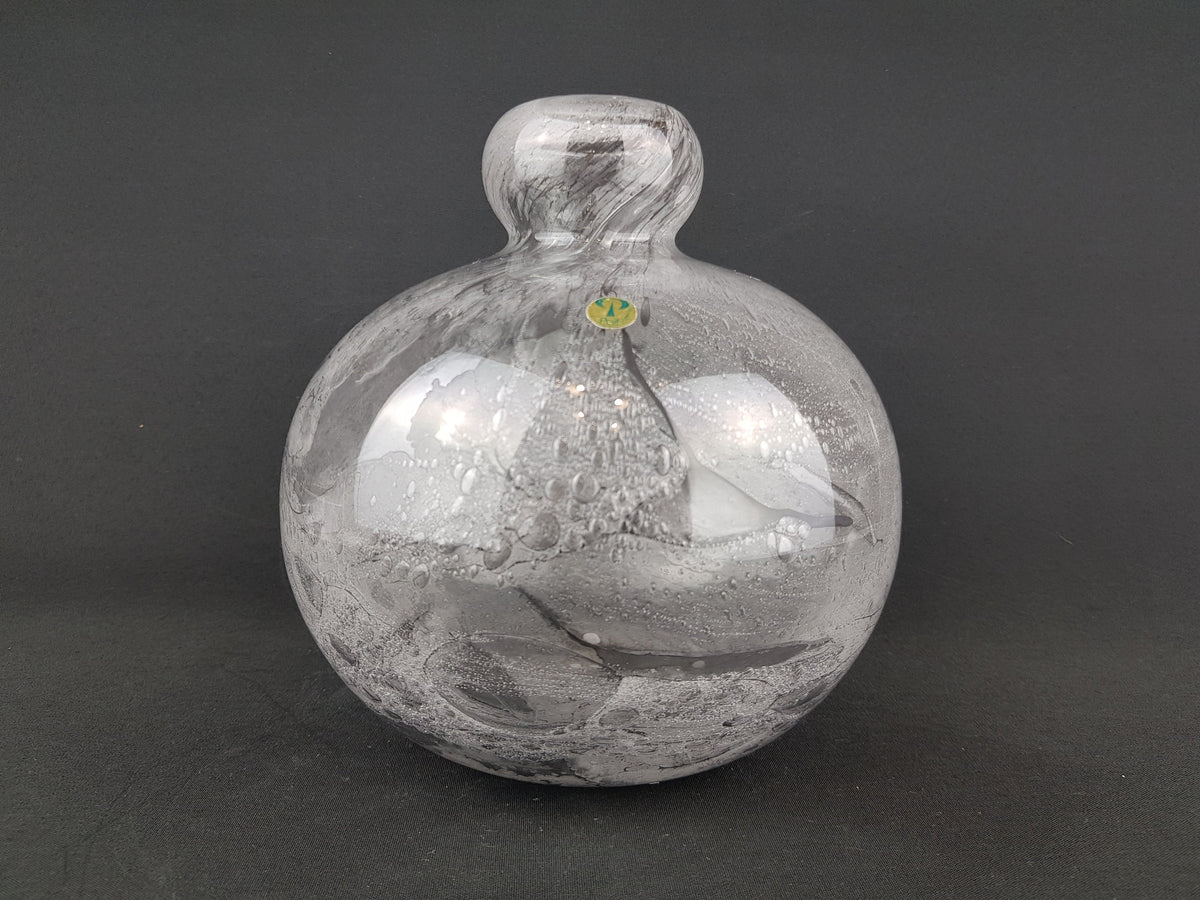 Vintage 1970s PEILL UND PUTZLER Glass Ball Vase West Germany