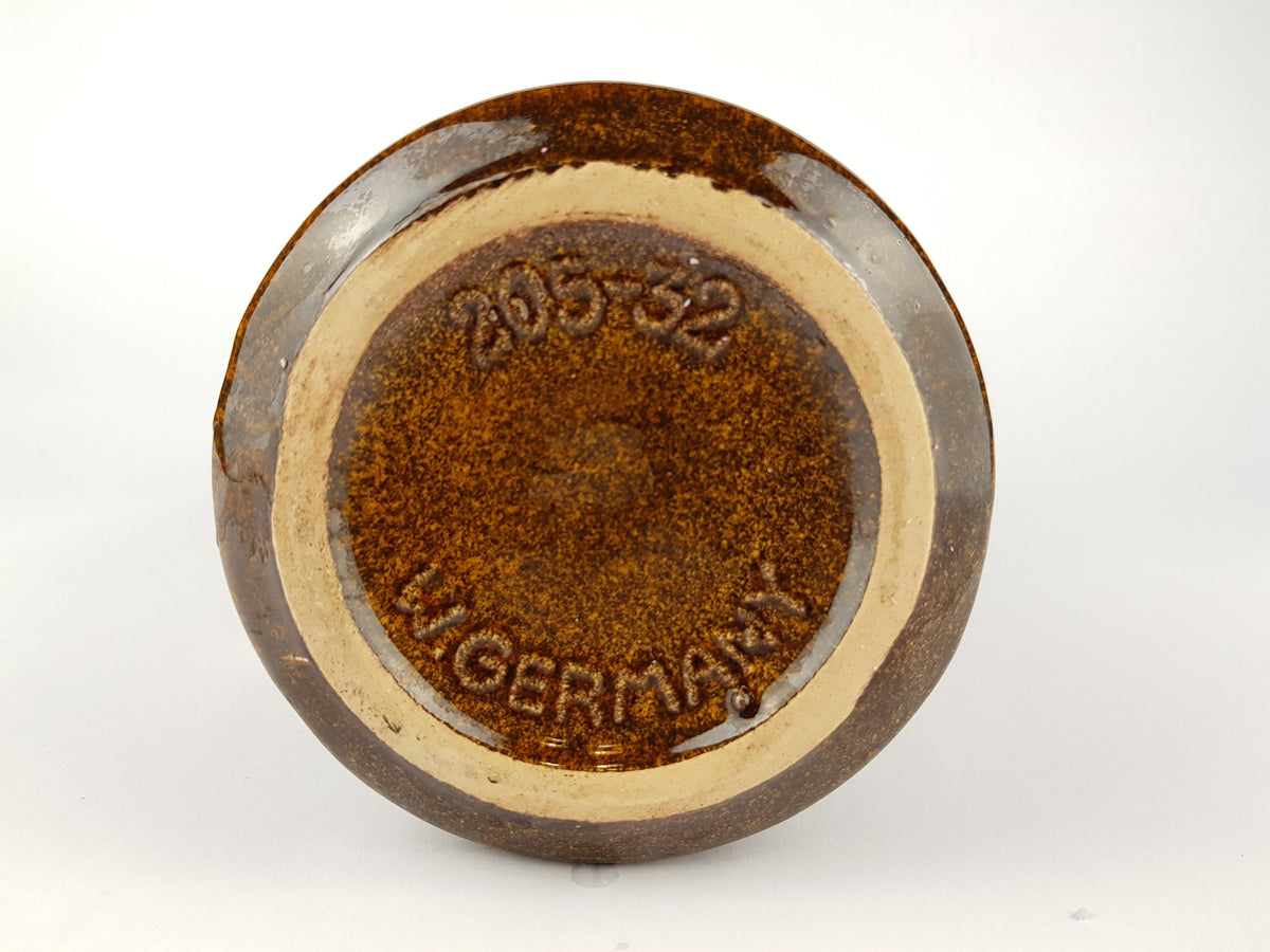 Vintage Brown SCHEURICH KERAMIK Fat Lava Vase 205 32 West Geman Pottery 1970s