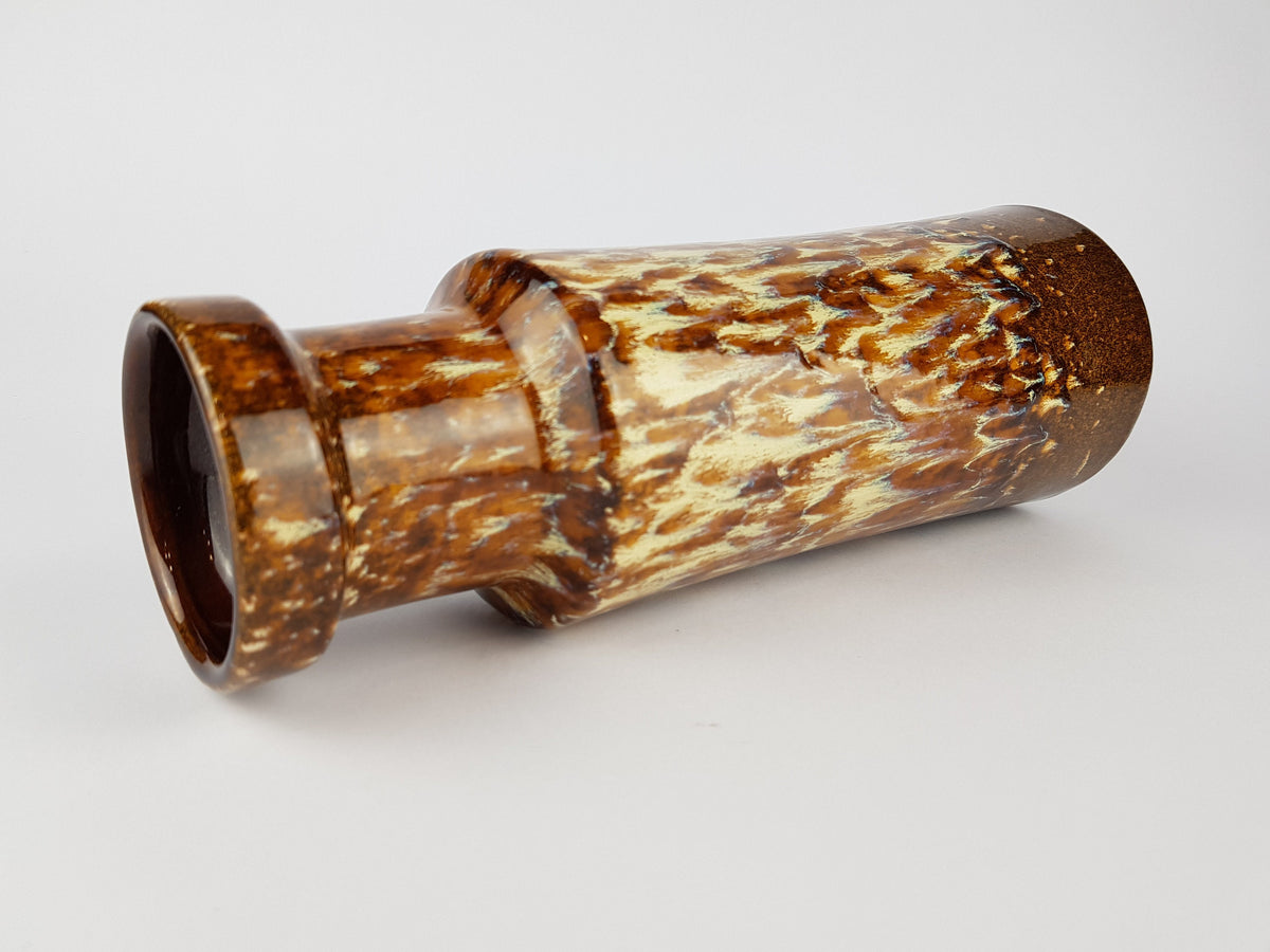 Vintage Brown SCHEURICH KERAMIK Fat Lava Vase 205 32 West Geman Pottery 1970s