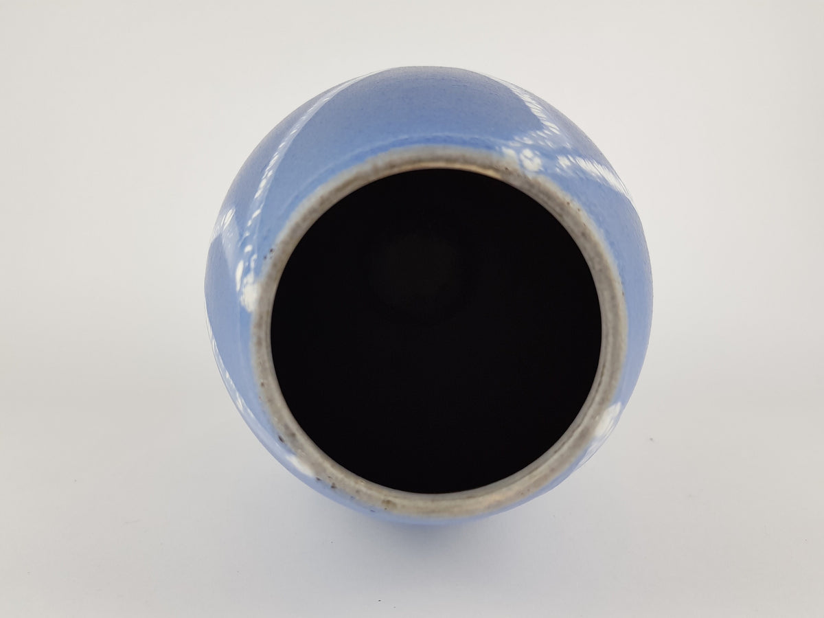 Vintage SCHLOSSBERG KERAMIK Fat Lava Vase with AZUR Decor West German Pottery 1950s