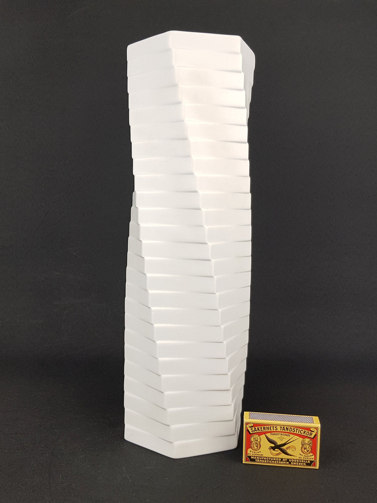 Vintage Porcelaine ROSENTHAL Studio Linie Op Art vase 3506 34 by Werner Uhl 1971