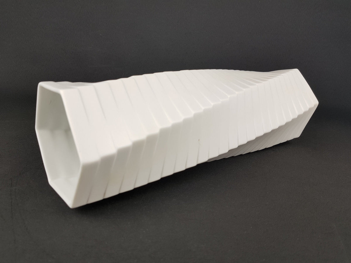 Vintage Porcelaine ROSENTHAL Studio Linie Op Art vase 3506 34 by Werner Uhl 1971