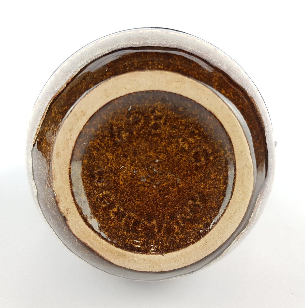 Vintage SCHEURICH KERAMIK Brown Fat Lava Handled Vienna Vase 428-26 West German Pottery 1970s