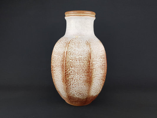 Vintage CARSTENS TONNIESHOF KERAMIK Large Beige Vase 7831-40 West German Pottery 1960s