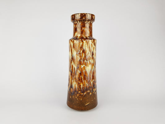 Vintage Brown SCHEURICH KERAMIK Fat Lava Vase 205 32 West Geman Pottery 1970s