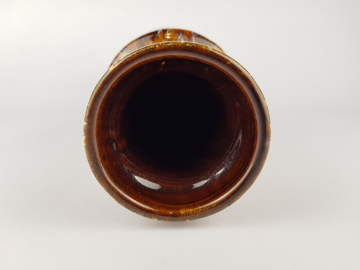 Vintage Brown SCHEURICH KERAMIK Fat Lava Vase 205 32 West Geman Pottery 1970s