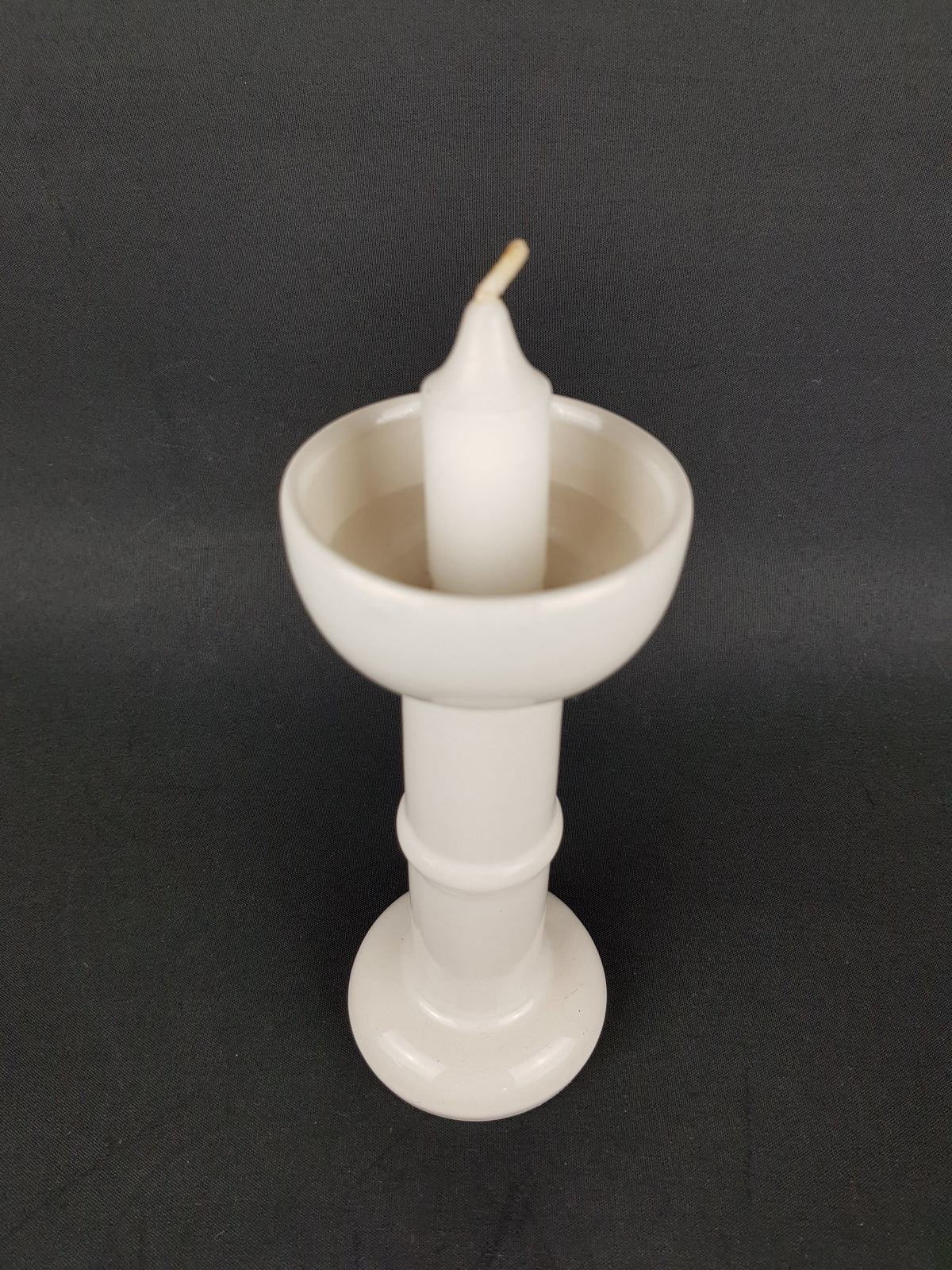 Vintage BAY KERAMIK Schwimm-Licht Candle Holder with Floating Candle West German Pottery Fat Lava Era