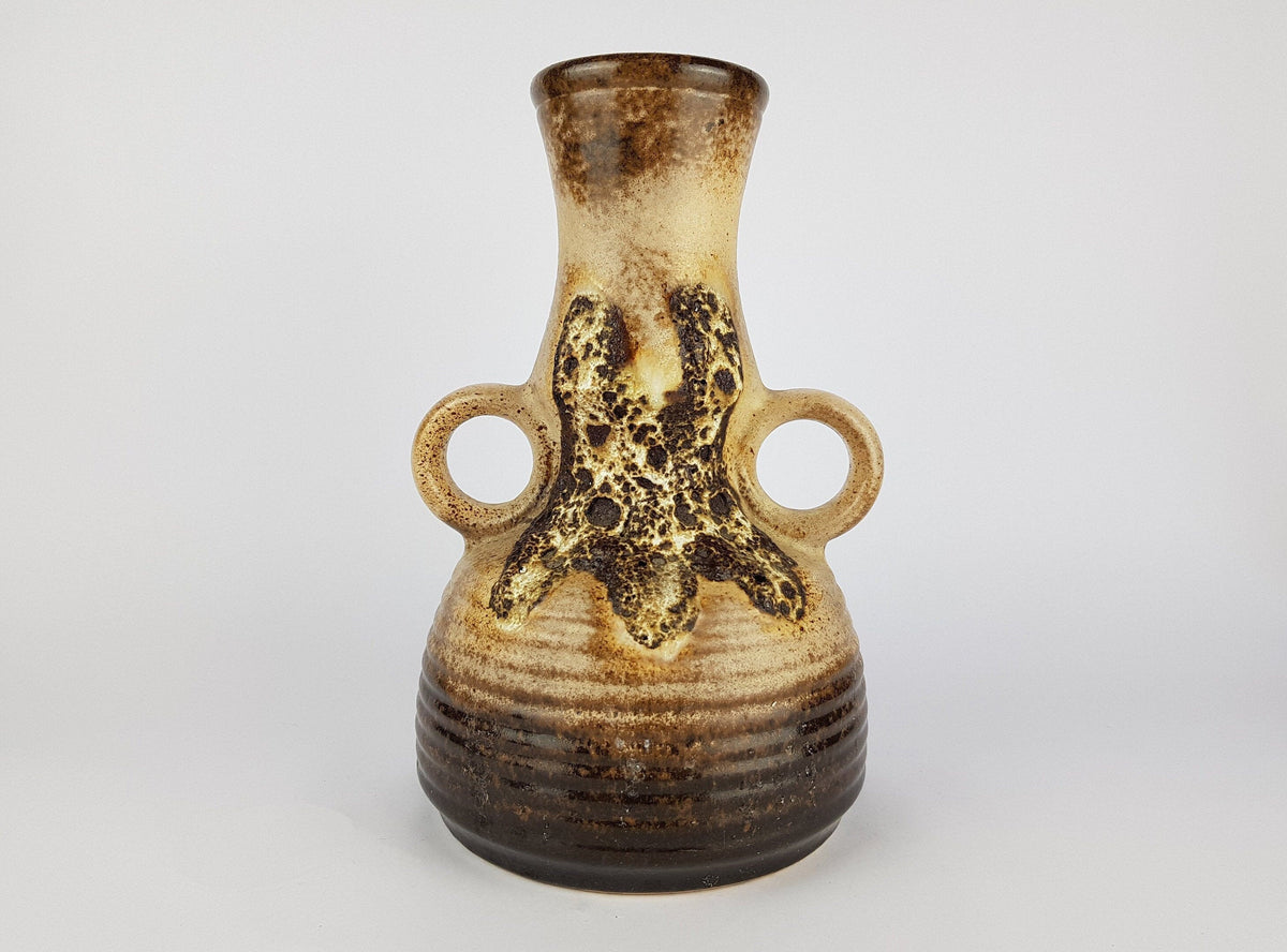 Vintage DÜMLER & BREIDEN Fat Lava Vase 1142/30 West German Pottery 1960s