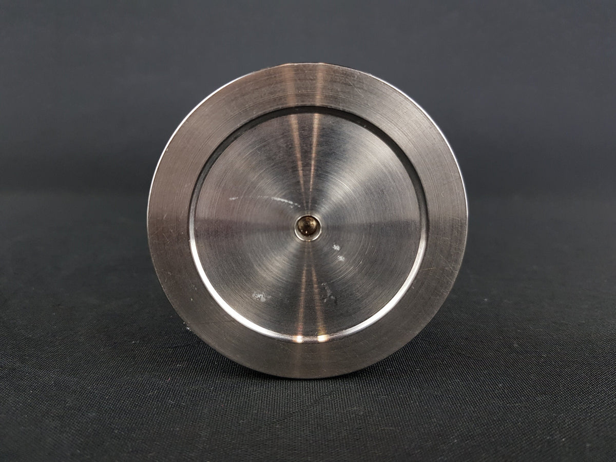 Vintage Brutalist BMF Metal Cylinder Steel Vase from West Germany